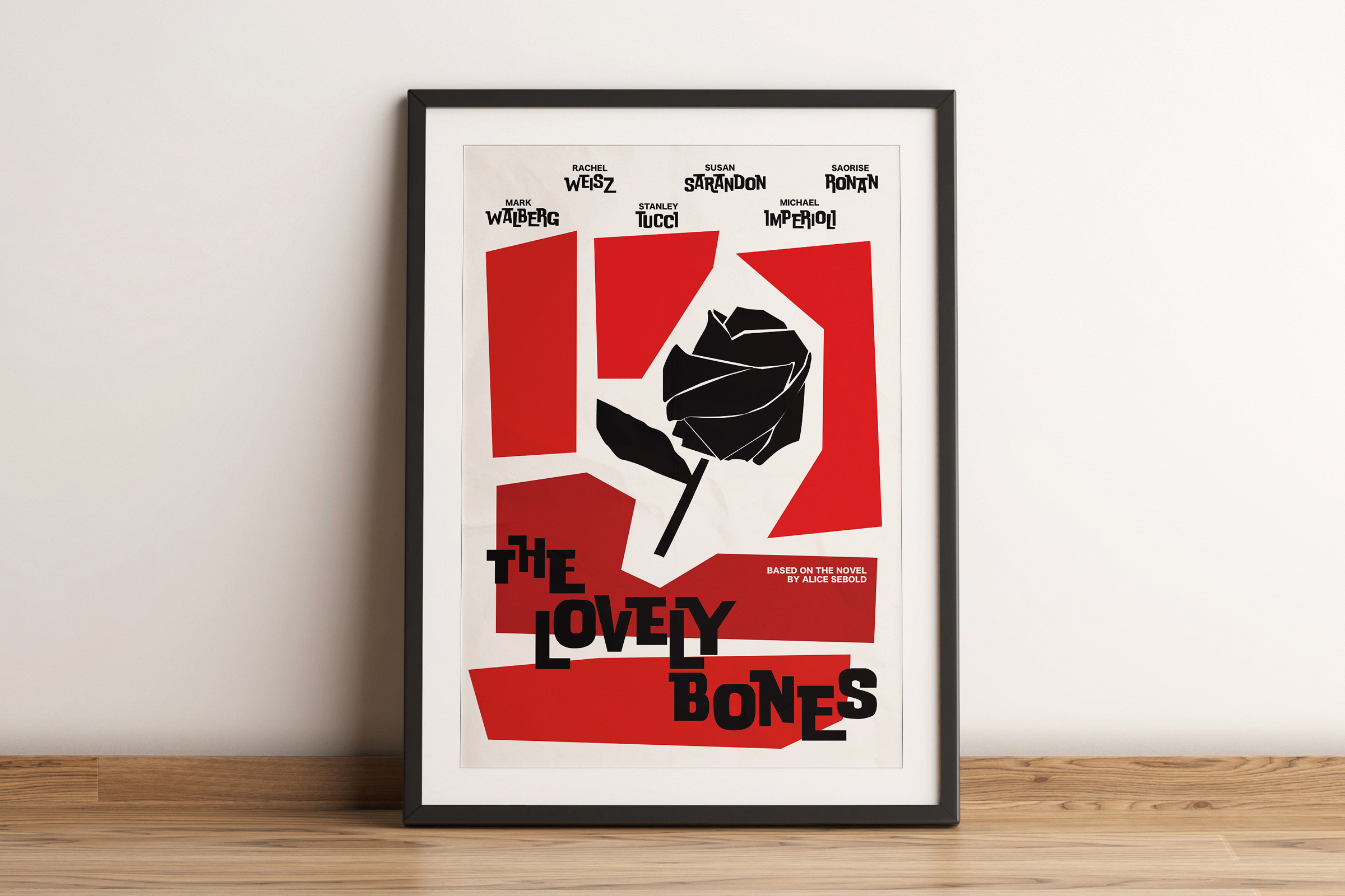 Anneka Ng, Poster Design Project, Certificate in Digital Media & Design, student work, Whitecliffe College, Bass-esque poster for Sir Peter Jackson's film The Lovely Bones, Poster Series, Graphic design, designer, Visual Communication