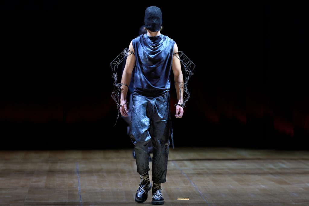 Benji, Benjamin Rowe, fashion collection, The Void – Fabric of the Cosmos, Bachelor of Sustainable Fashion Design, Year 3, 2022, student work, Whitecliffe College, End of Year Fashion Show 2022