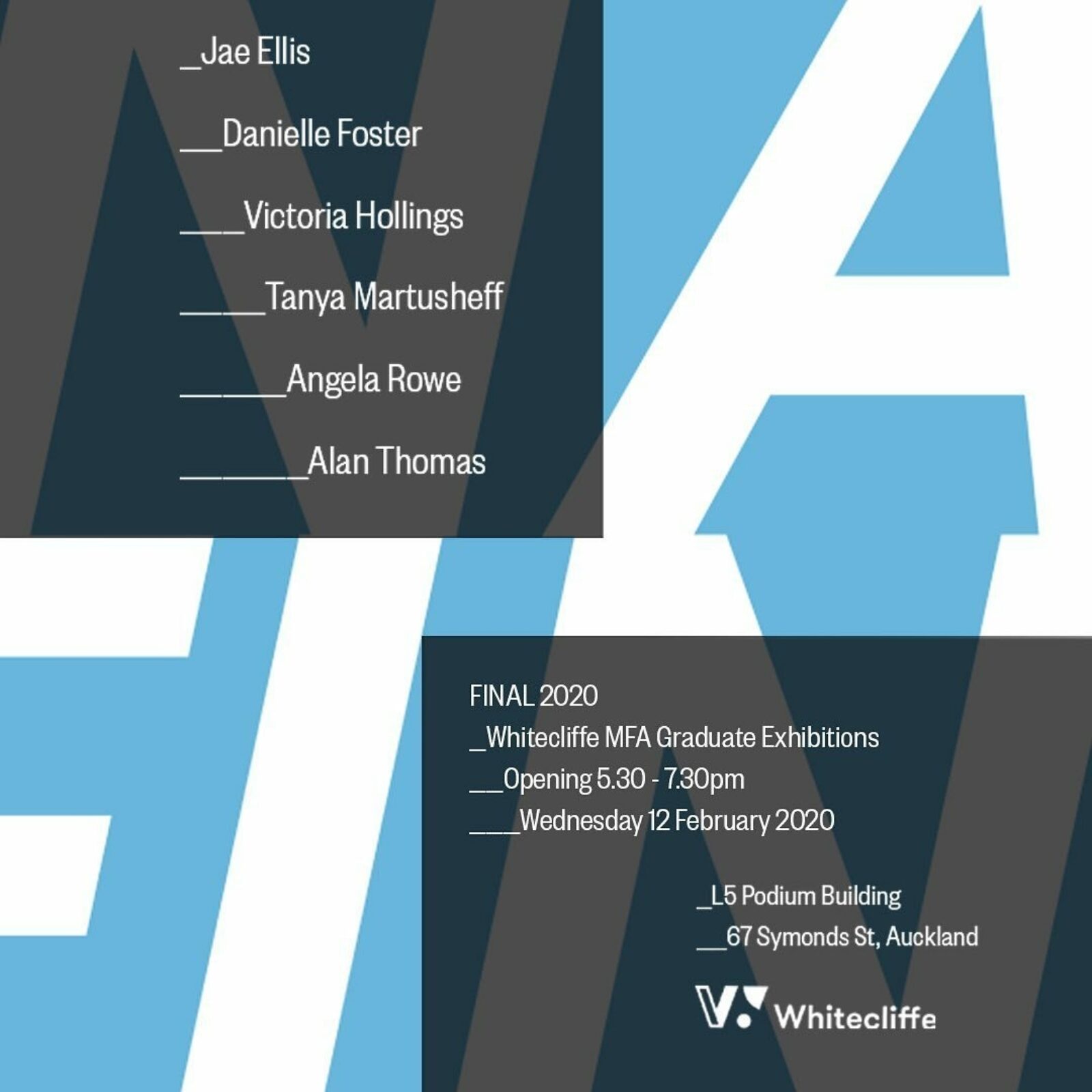 MFA Graduate Exhibition: FINAL 2020