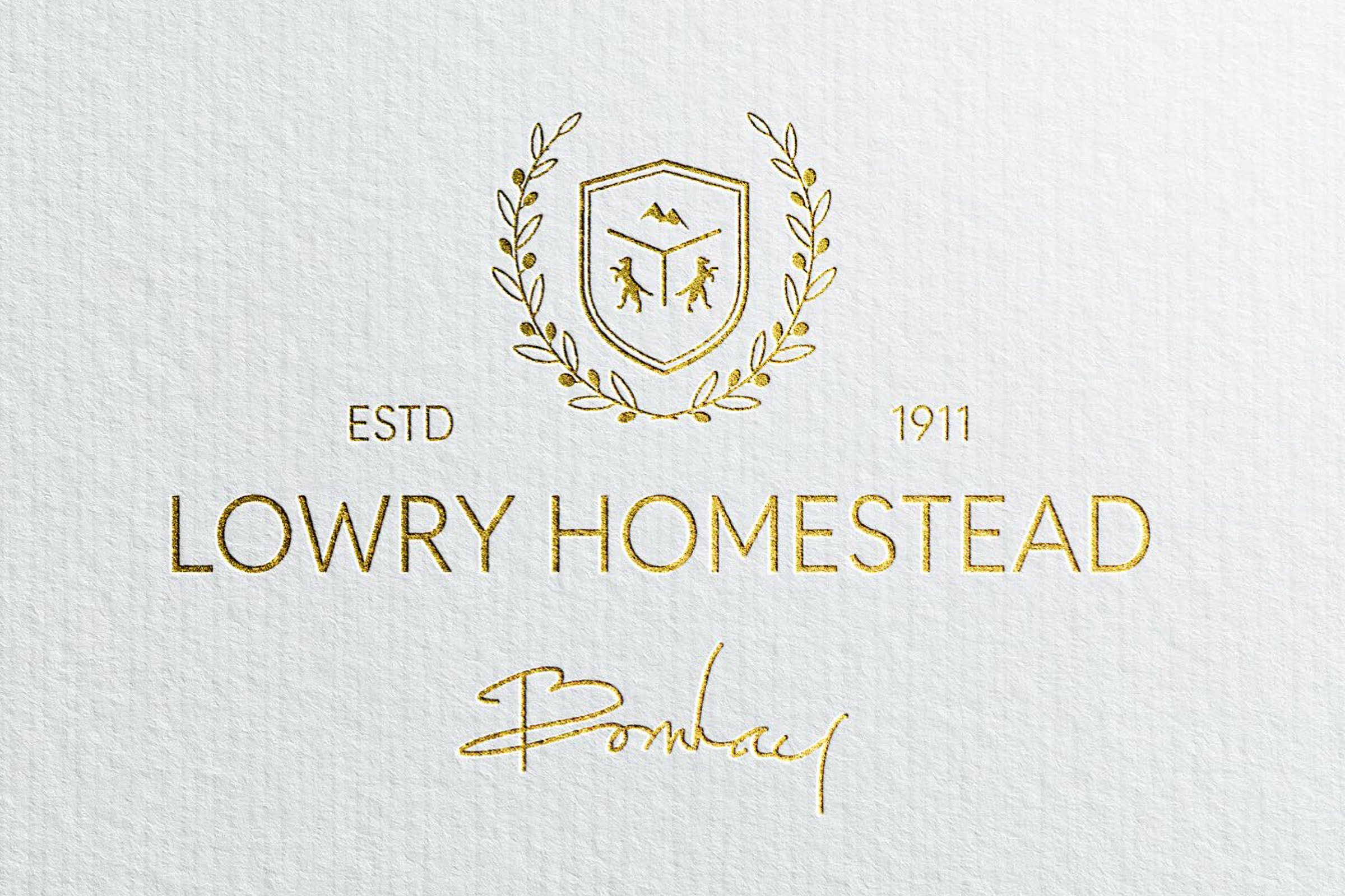 Macauley Richards, Bachelor of Design and Digital Media, Student work, Whitecliffe College, branding, logo, book, Graphic design, designer, visual identity, brand guideline, envelope, stationary, craft, craft paper, Lowry Homestead, student project