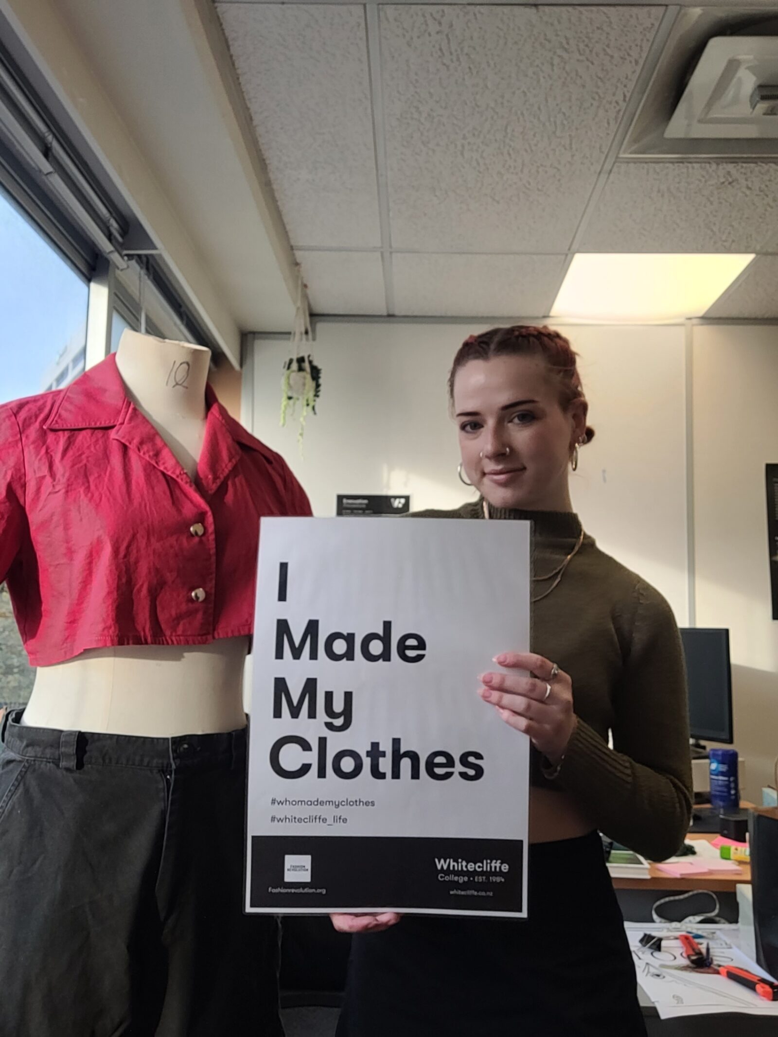 Whitecliffe students pioneer sustainable fashion at Wellington Campus.