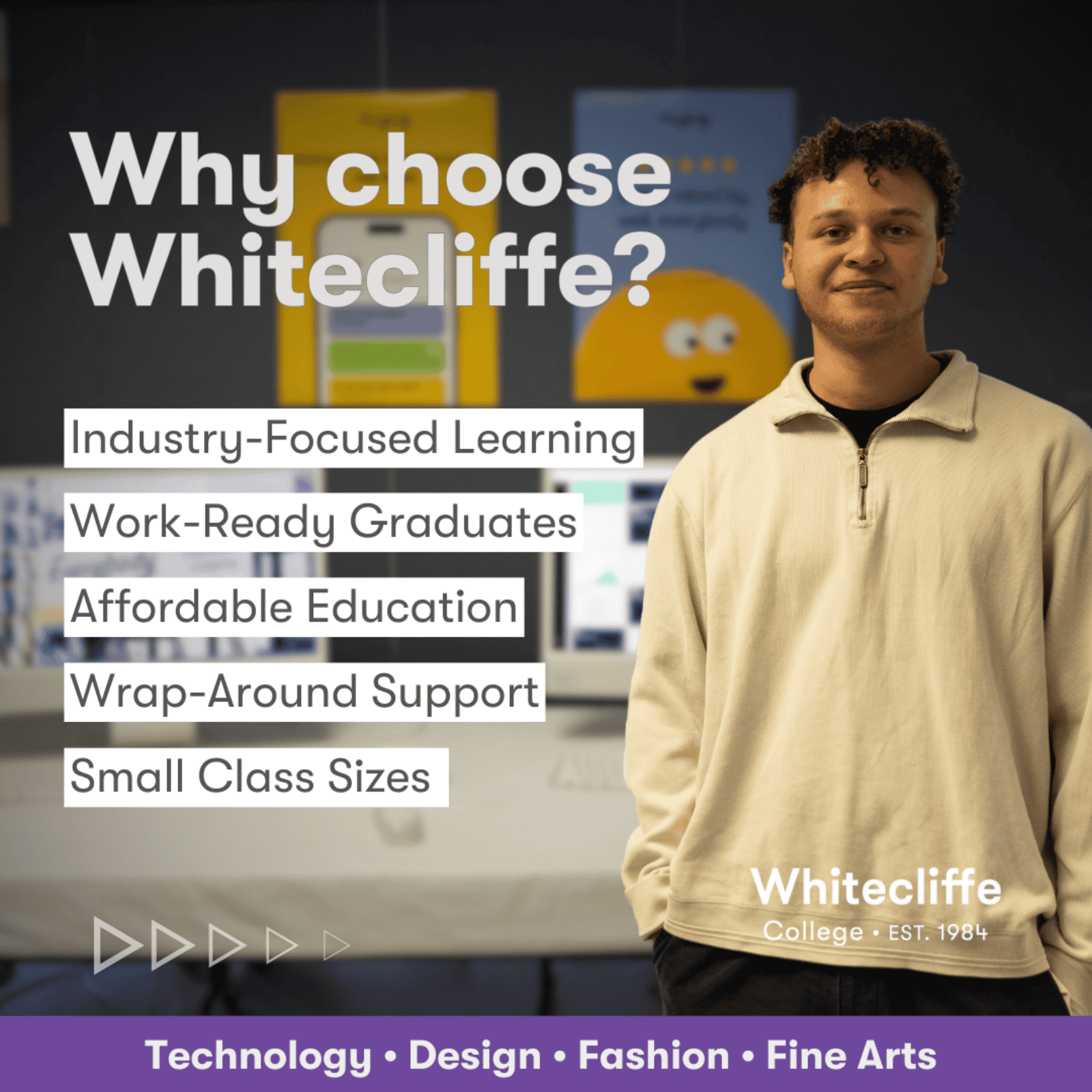 Choose Whitecliffe and explore programme and courses