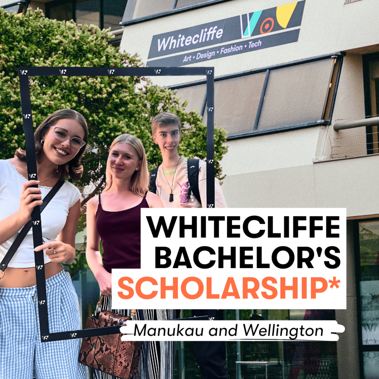 Whitecliffe Bachelor's Scholarship, Manukau, Wellington, students, Whitecliffe, Bachelor, Scholarship